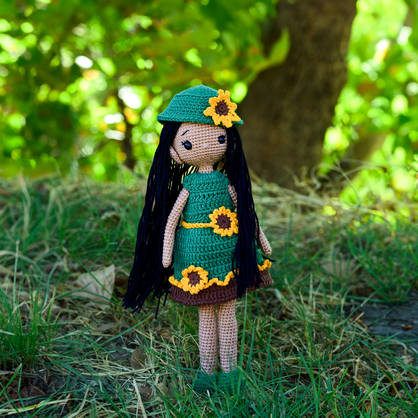 Amigurumi Sunflower Girl Doll