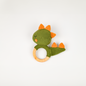 Dinosaur Amigurumi Teething Ring & Rattle