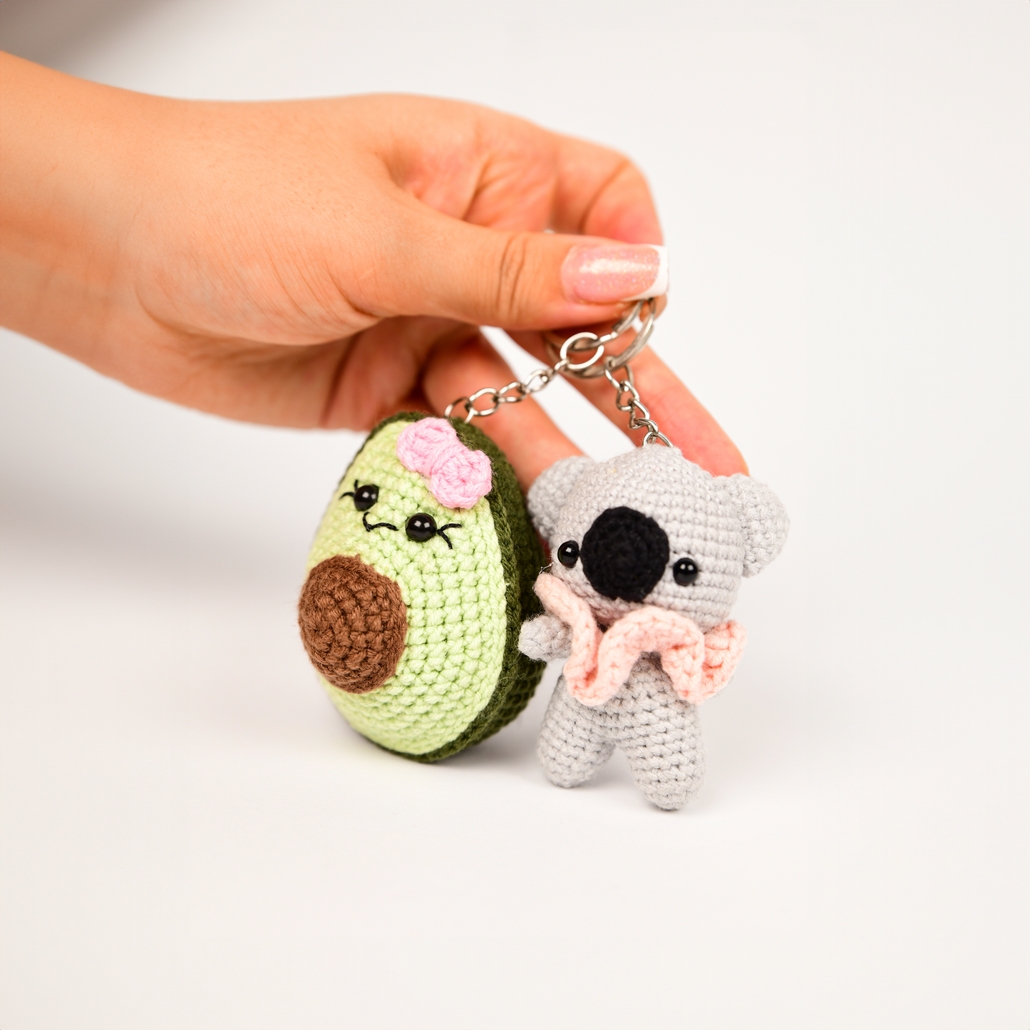 Amigurumi Avocado Keychain