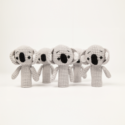 Amigurumi Koala Finger Puppet