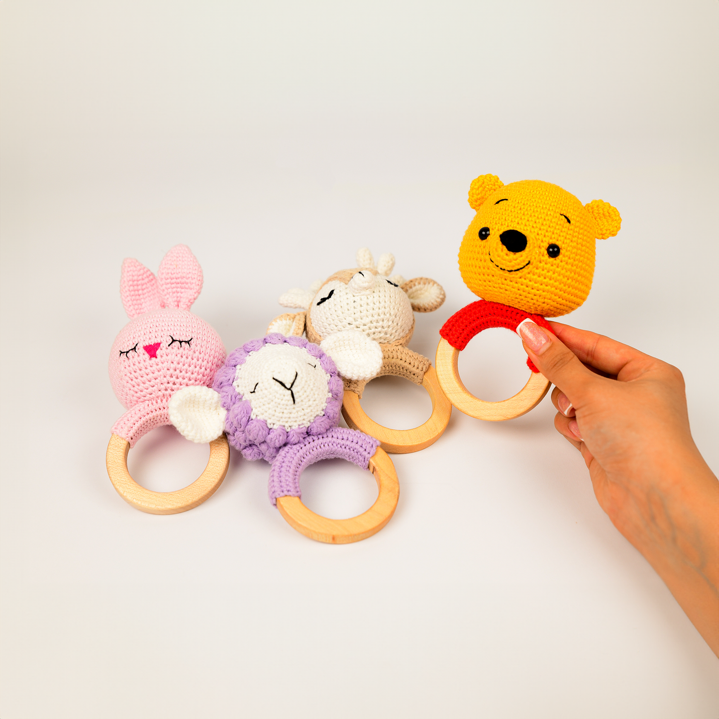 Winnie the Pooh Inspired Amigurumi Rattle