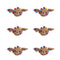 Festive Reindeer Ornament 6 Pack