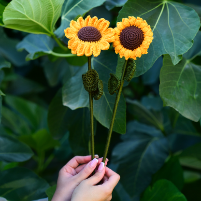 Handmade Crocheted Sunflower