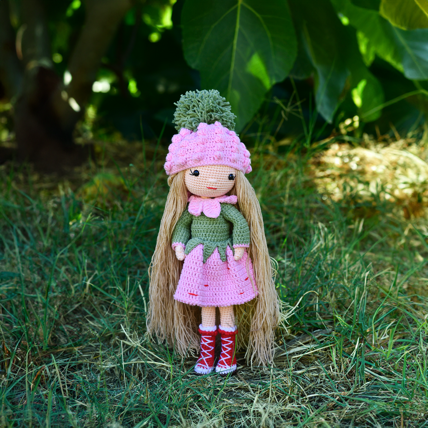 Amigurumi Strawberry Girl Doll