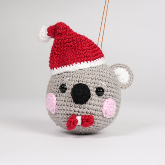 Christmas Amigurumi Koala Ornament