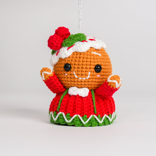 Christmas Amigurumi Gingerbread Ornament