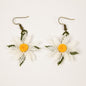 Daisy Needle Knotted-Lace Earrings