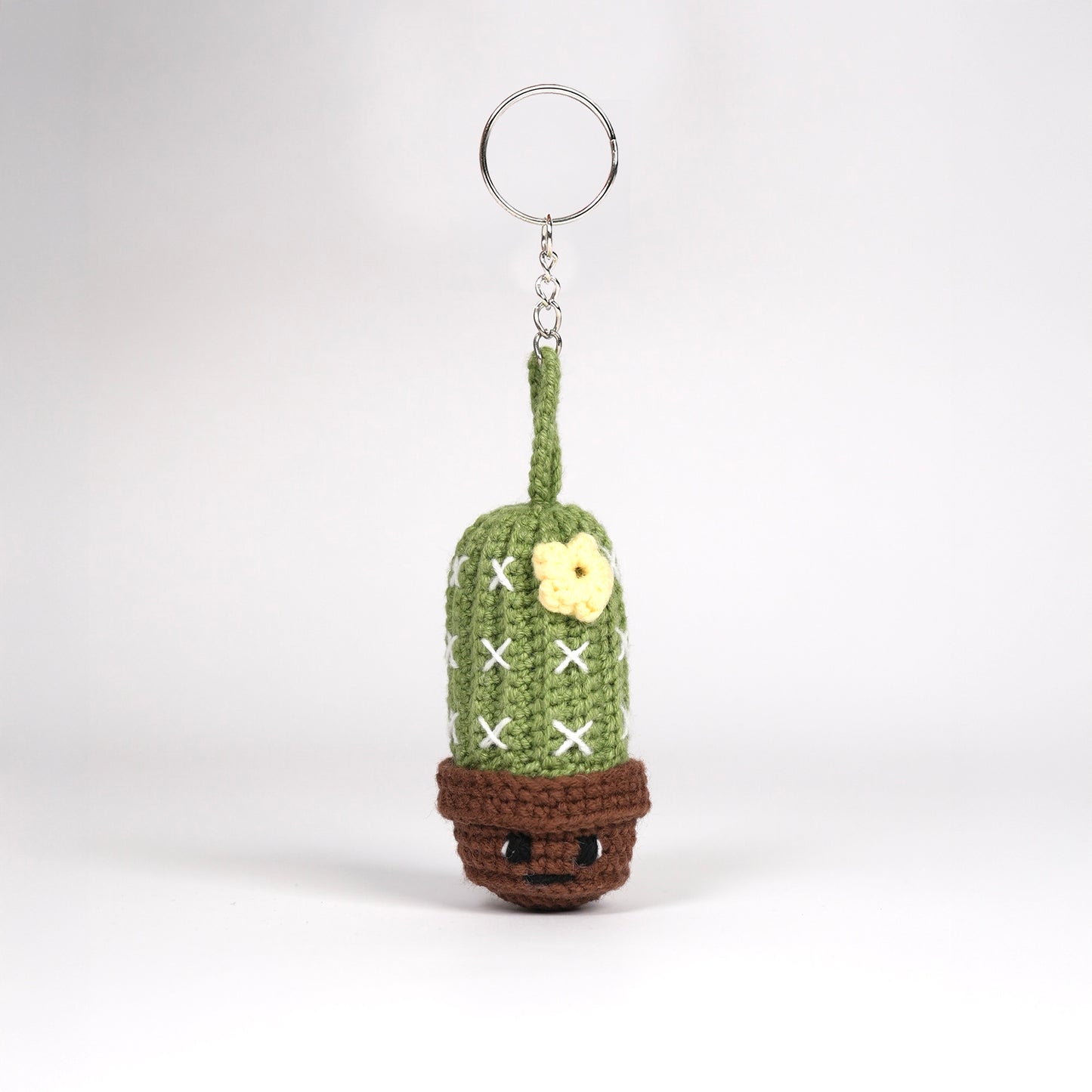 Crochet Cactus Keychain