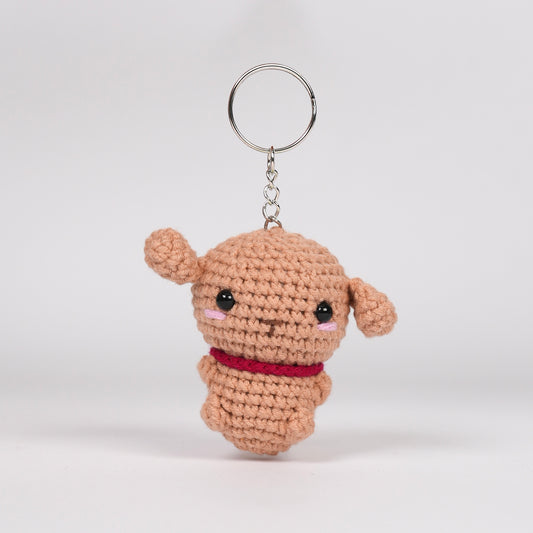 Amigurumi Puppy Keychain