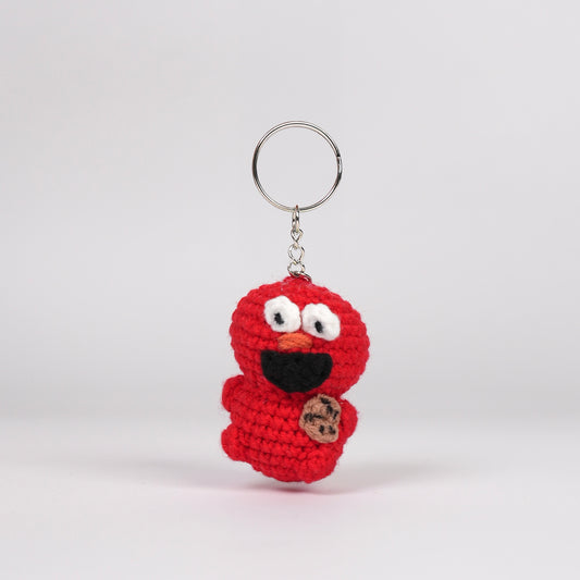 Key Chain Cookie Monster Red