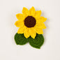 Sunflower Crochet Brooch