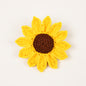 Handmade Crochet Sunflower Brooch