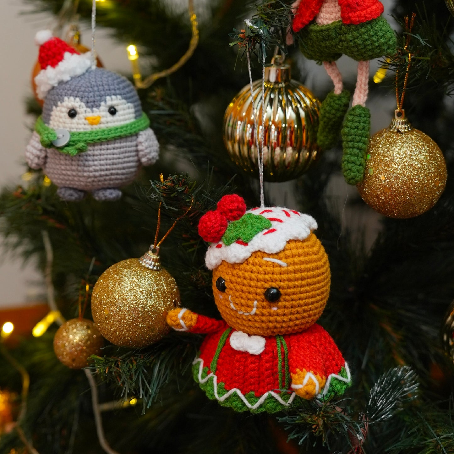 Amigurumi Christmas Ornament 6 Pack